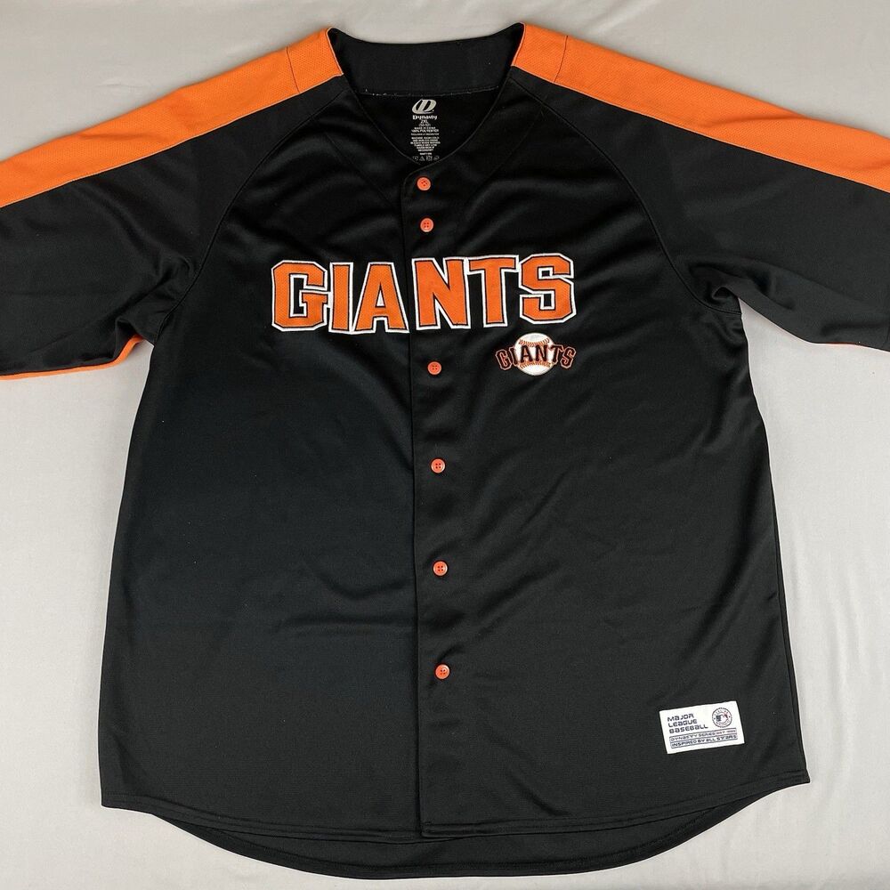 Vintage Dynasty San Francisco Giants MLB Jersey Men's 2XL Black Blank Stitched
